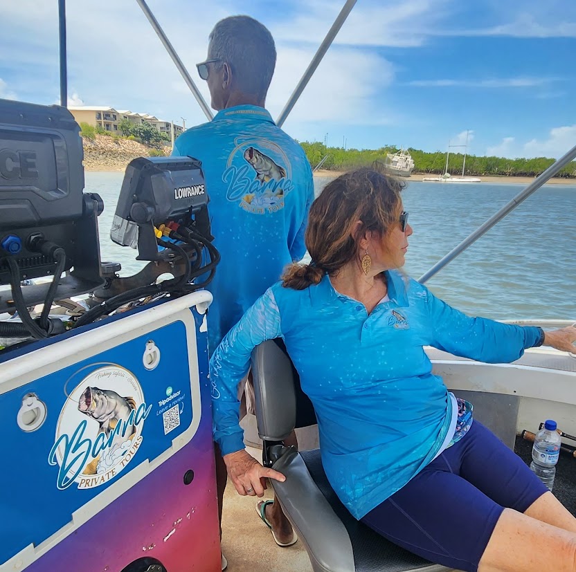 a person sitting on a boat