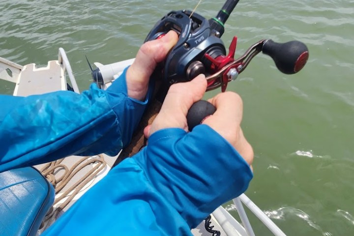 a person in a boat on a body of water