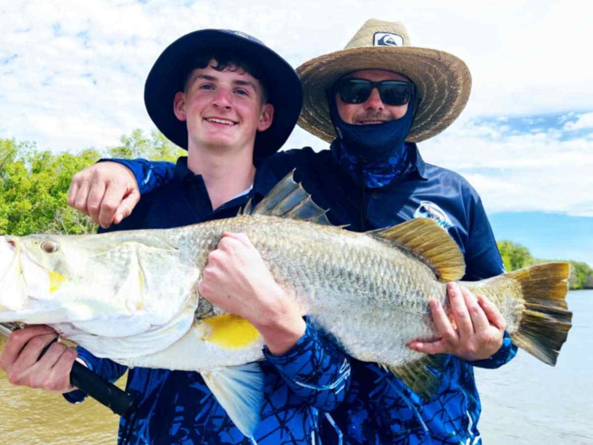 Father and son fishing trip
